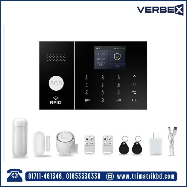 Verbex VT-PG109 WiFi GSM Wireless Burglar Alarm