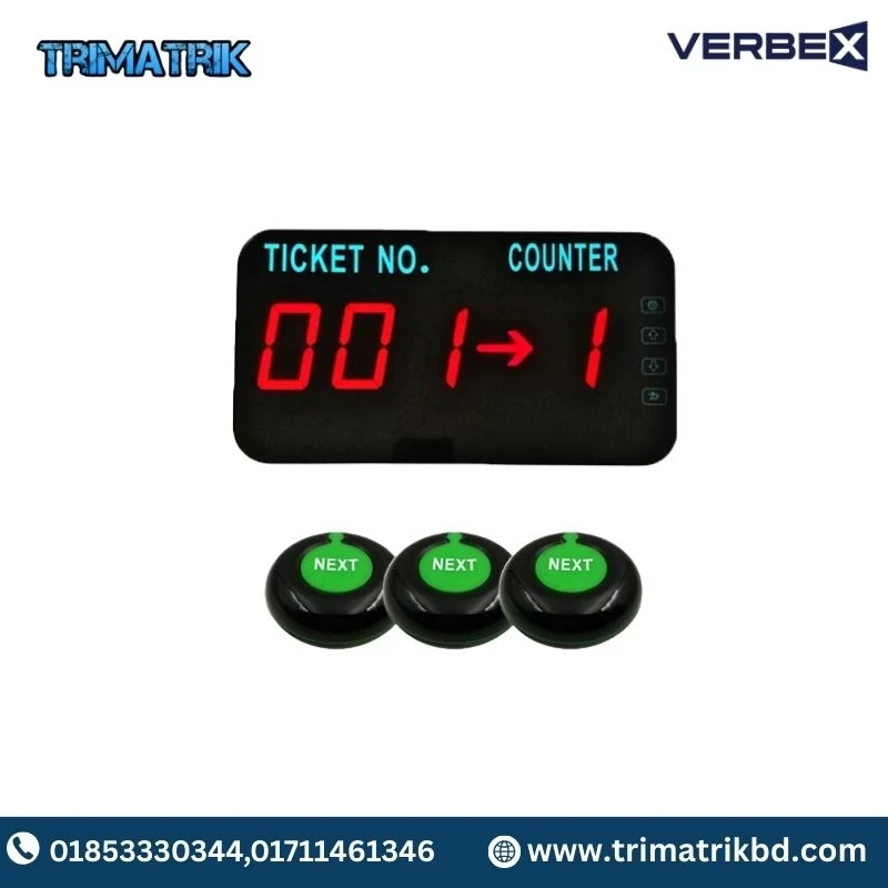 Verbex VT-K-100 K-2000C K-AB 1+10 System With Buzzer Perfect For Restaurant