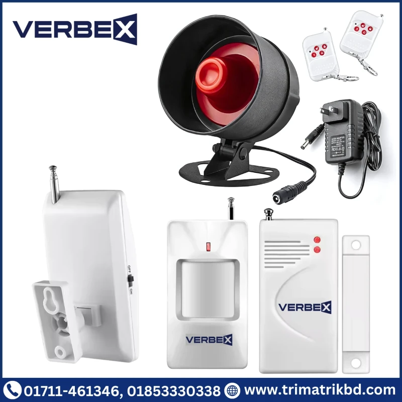 Verbex VT-AK24G DIY Alarm Kit Includes Wireless Sensors